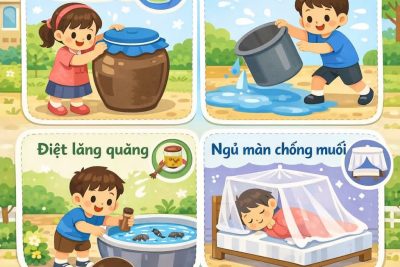 🦟 TUYÊN TRUYỀN PHÒNG CHỐNG SỐT XUẤT HUYẾT TẠI TRƯỜNG MẦM NON BẠCH LONG 🏫